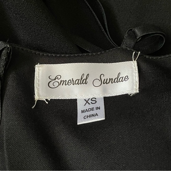 Emerald Sundae Black Dress - Picture 7 of 8